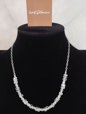 Deb Guyot Herkimer Crystal Quartz/Sterling Silver Necklace